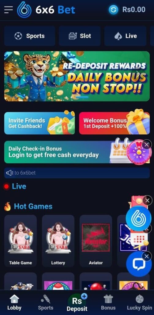 6x6 Bet Game